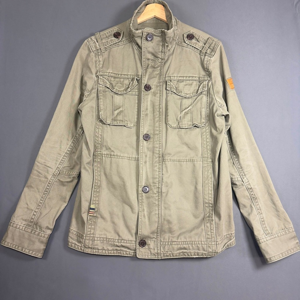 Triple Five Soul Utility Jacket Women's Medium Olive Green Military Cotton Field